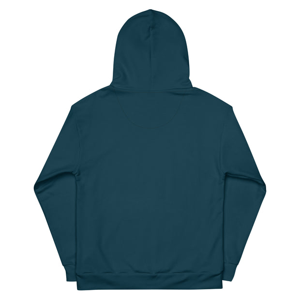 THINK F1RST UNISEX BLUE WHALE HOODIE