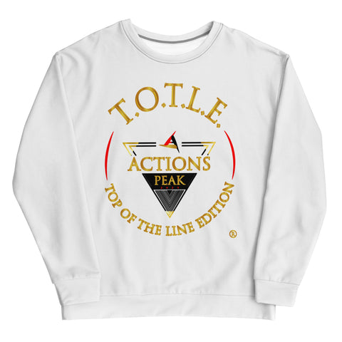 TOP OF THE LINE EDITION 2024 UNISEX WHITE SWEATER