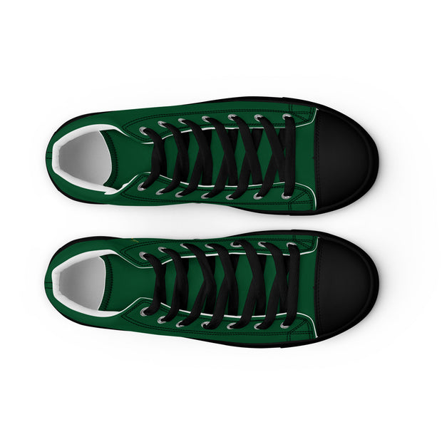 THINK F1RST 2024 GREEN UNISEX HIGH TOP CANVAS SHOES