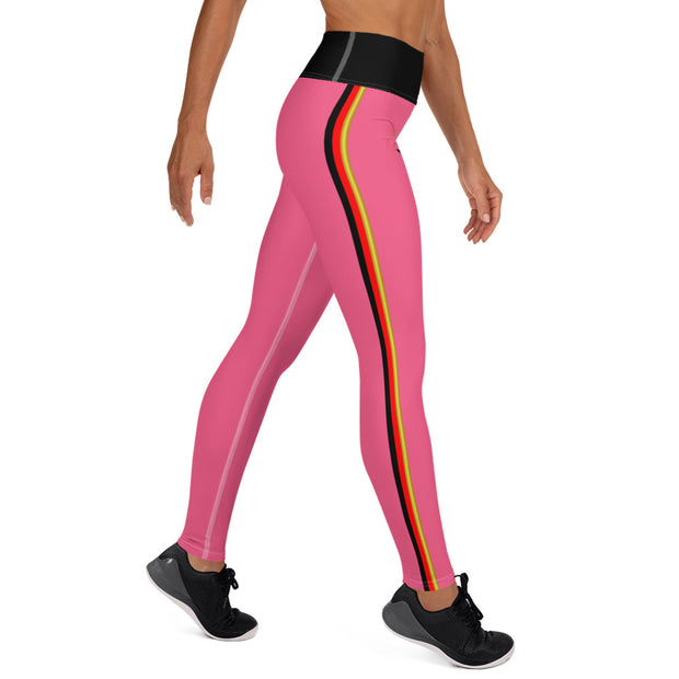 TOP OF THE LINE EDITION BLACK ON PINK LEGGINGS