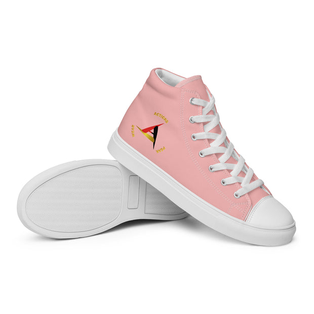 PINK UNISEX HIGH TOP CANVAS