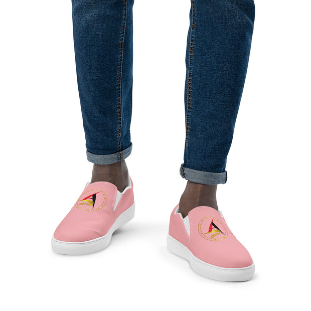 DRIVEN PINK UNISEX SLIP-ON CANVAS SHOES