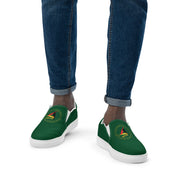 DRIVEN GREEN UNISEX SLIP-ON CANVAS SHOES