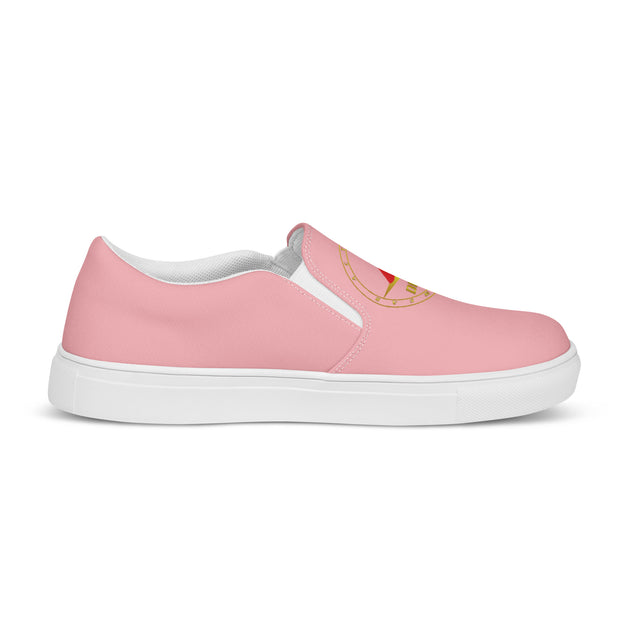 DRIVEN PINK UNISEX SLIP-ON CANVAS SHOES
