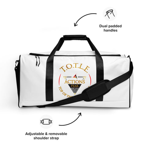 TOP OF THE LINE EDITION WHITE BIG DUFFEL BAG