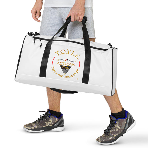 TOP OF THE LINE EDITION WHITE BIG DUFFEL BAG