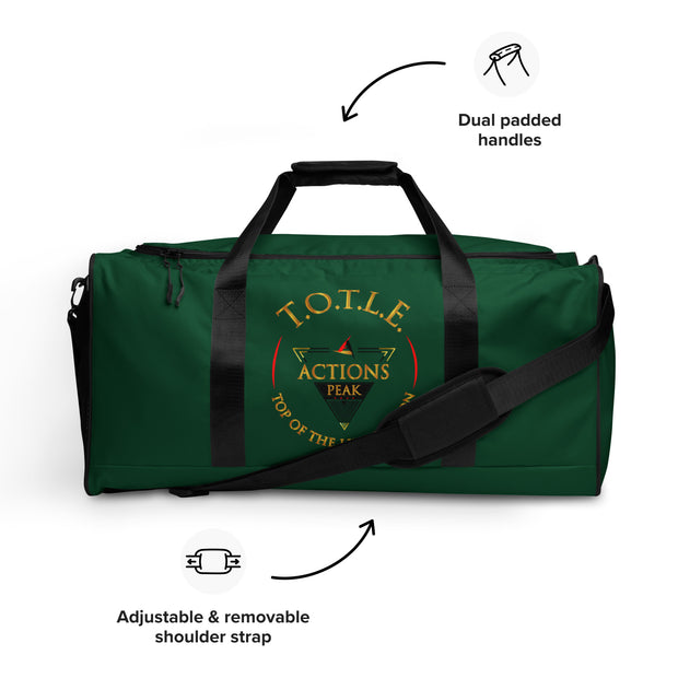 TOP OF THE LINE EDITION GREEN BIG DUFFEL BAG