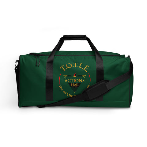 TOP OF THE LINE EDITION GREEN BIG DUFFEL BAG