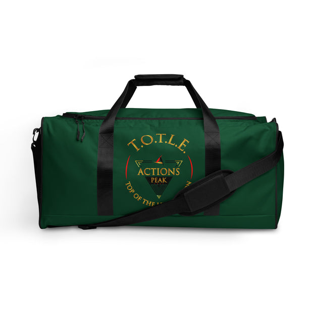 TOP OF THE LINE EDITION GREEN BIG DUFFEL BAG