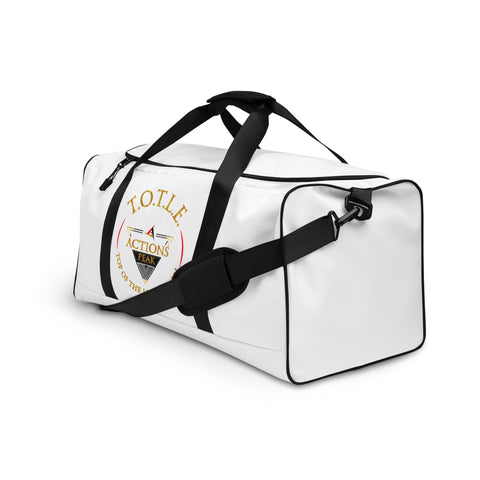 TOP OF THE LINE EDITION WHITE BIG DUFFEL BAG