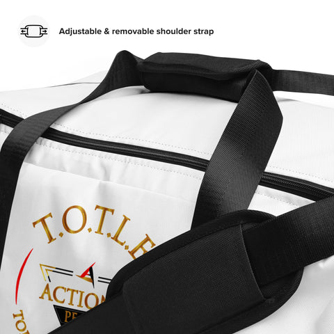 TOP OF THE LINE EDITION WHITE BIG DUFFEL BAG