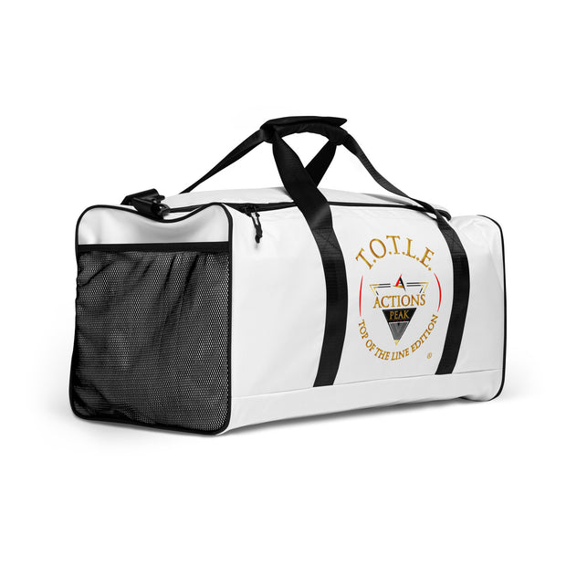 TOP OF THE LINE EDITION WHITE BIG DUFFEL BAG