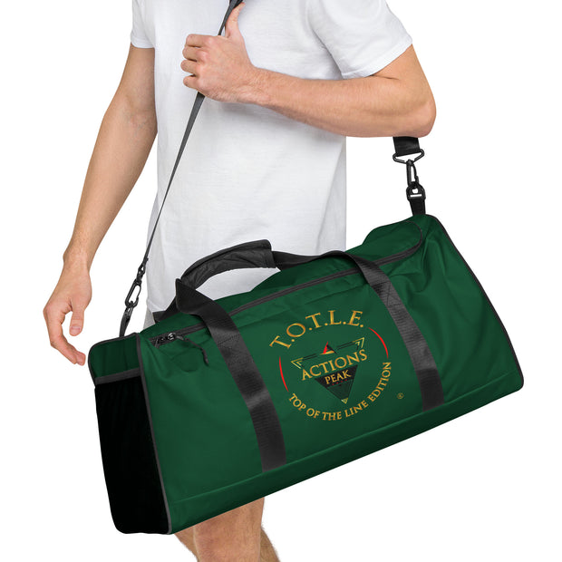 TOP OF THE LINE EDITION GREEN BIG DUFFEL BAG