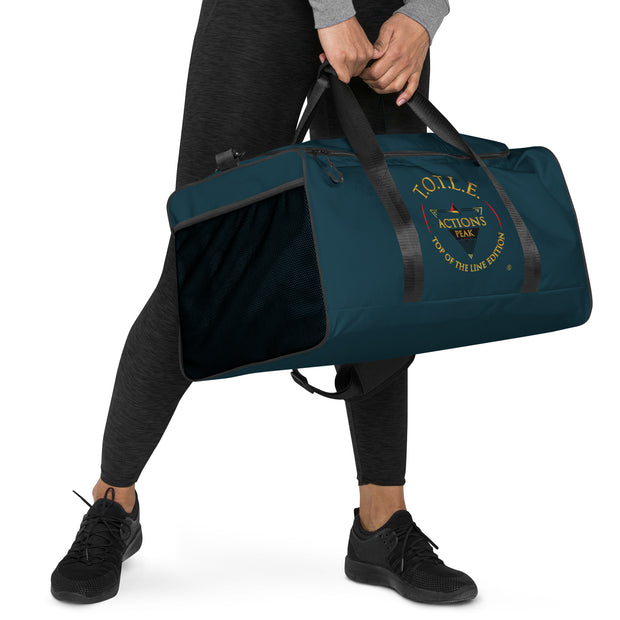 TOP OF THE LINE EDITION BLUE WHALE BIG DUFFEL BAG