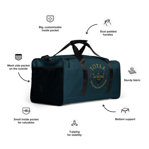 TOP OF THE LINE EDITION BLUE WHALE BIG DUFFEL BAG