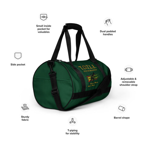 TOP OF THE LINE EDITION RUNNER GREEN DUFFEL BAG