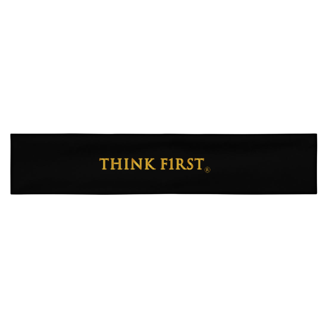 THINK F1RST BLACK UNISEX HEADBAND