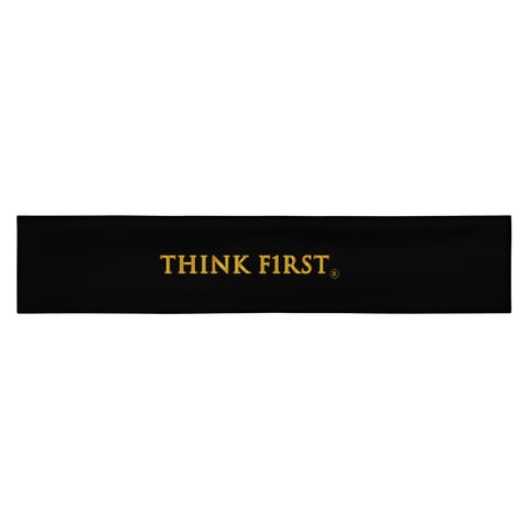 THINK F1RST BLACK UNISEX HEADBAND