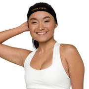 THINK F1RST BLACK UNISEX HEADBAND