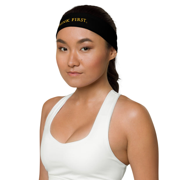 THINK F1RST BLACK UNISEX HEADBAND