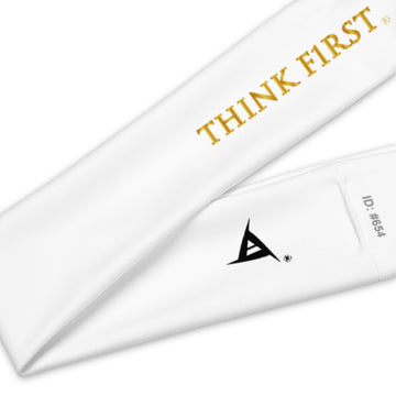 THINK F1RST WHITE UNISEX HEADBAND