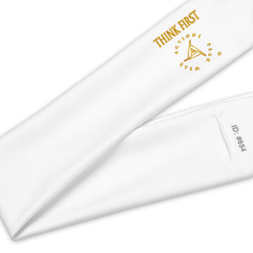 THINK F1RST WHITE UNISEX HEADBAND