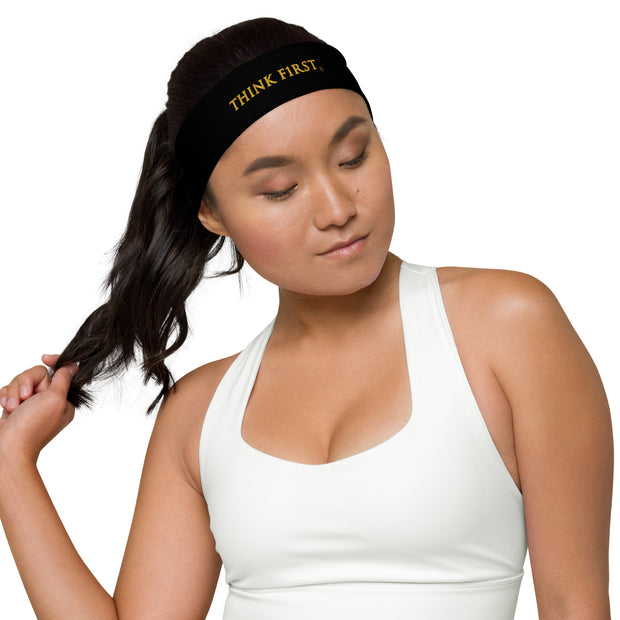 THINK F1RST BLACK UNISEX HEADBAND