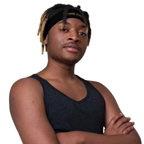 THINK F1RST BLACK UNISEX HEADBAND