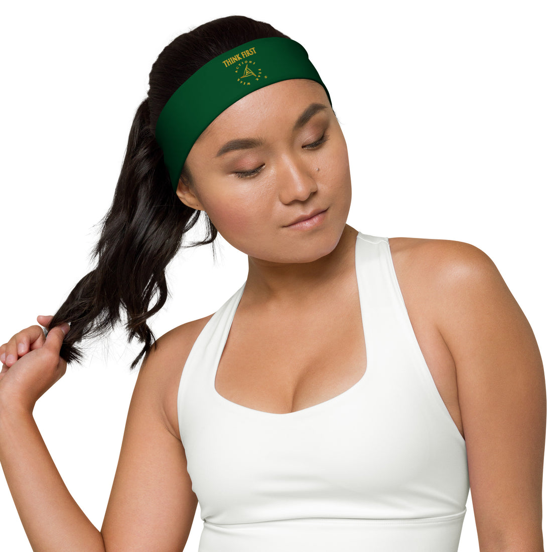 THINK F1RST GREEN UNISEX HEADBAND