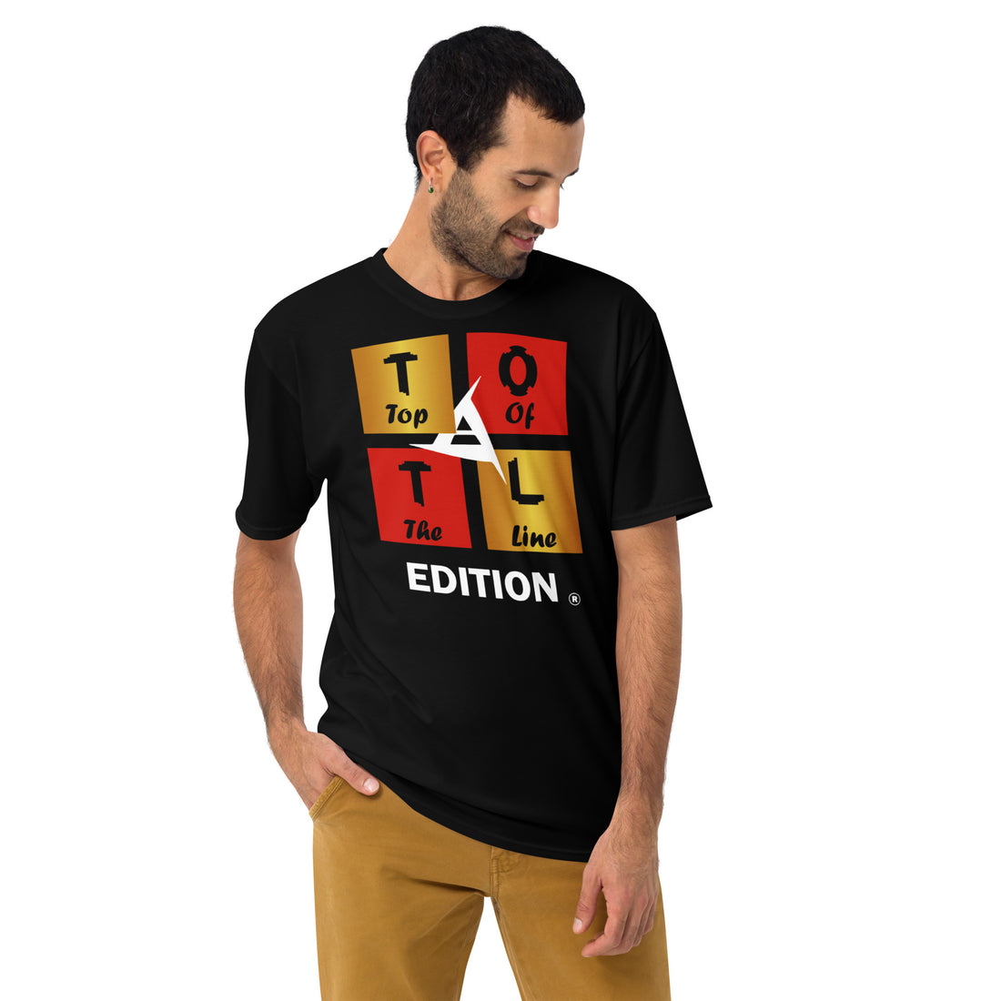 TOP OF THE LINE MEN'S BLACK T-SHIRT