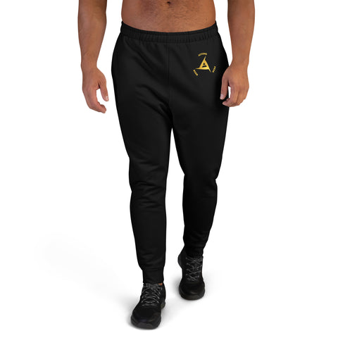 MEN'S PREMIUM GOLD & RED ON BLACK JOGGER