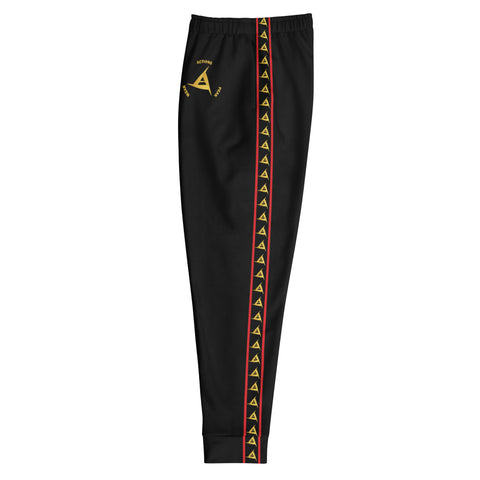 MEN'S PREMIUM GOLD & RED ON BLACK JOGGER