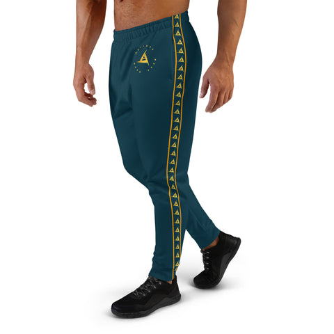 MEN'S PREMIUM GOLD ON BLUE WHALE JOGGER