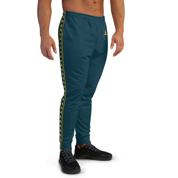MEN'S PREMIUM GOLD ON BLUE WHALE JOGGER