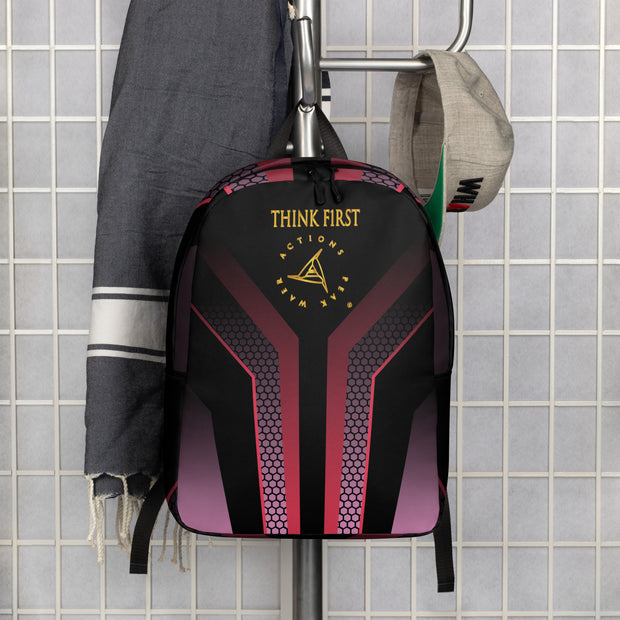 THINK F1RST GEOMETRIC MINIMALIST BACKPACK