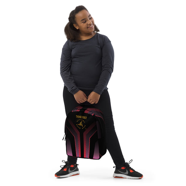 THINK F1RST GEOMETRIC MINIMALIST BACKPACK