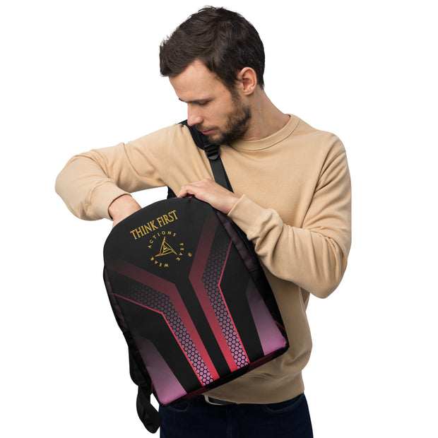 THINK F1RST 2025 GEOMETRIC MINIMALIST BACKPACK