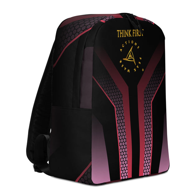 THINK F1RST GEOMETRIC MINIMALIST BACKPACK