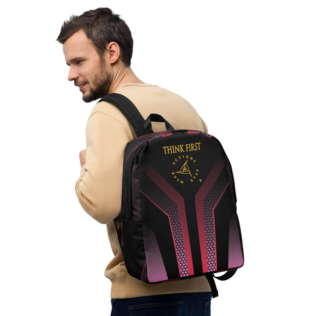 THINK F1RST 2025 GEOMETRIC MINIMALIST BACKPACK