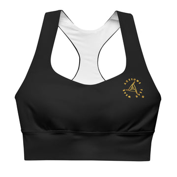 WEAR ACTIONS PEAK BLACK SPORTS BRA