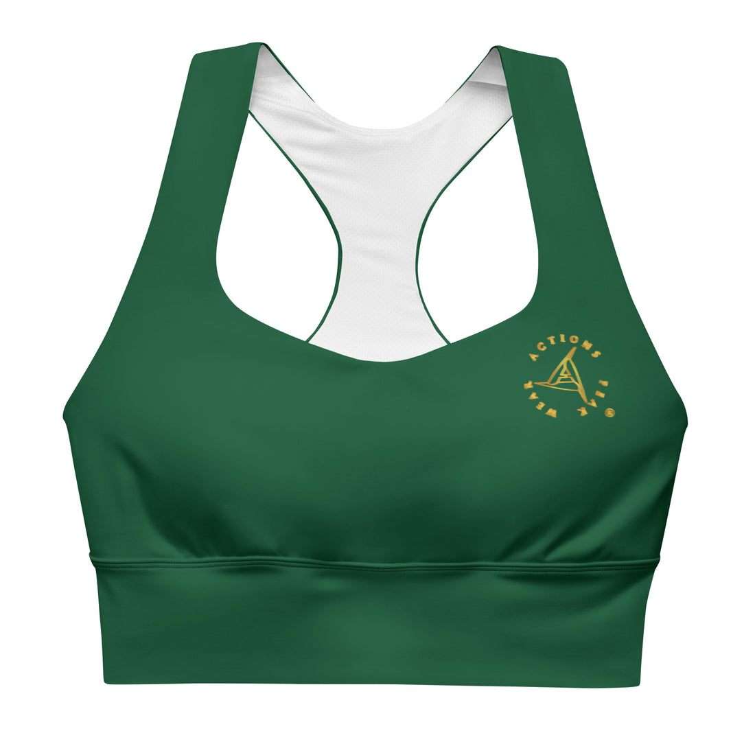 WEAR ACTIONS PEAK GREEN SPORTS BRA