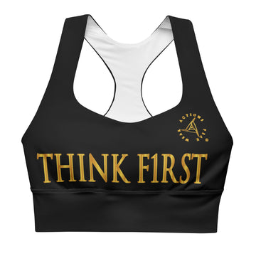 THINK F1RST BLACK SPORTS BRA