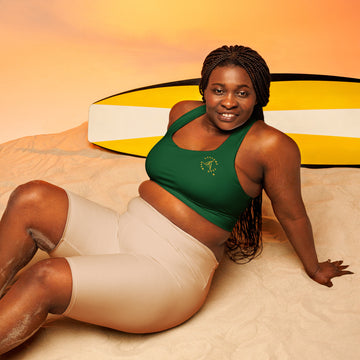WEAR ACTIONS PEAK GREEN SPORTS BRA