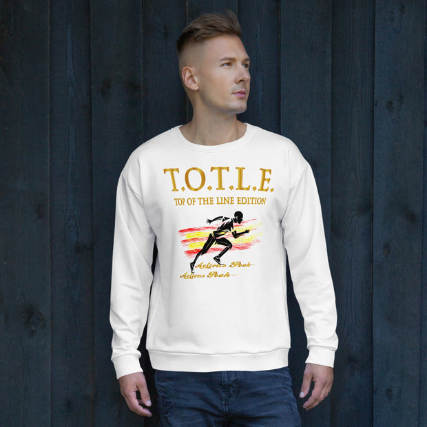 TOP OF THE LINE EDITION UNISEX WHITE SWEATSHIRT