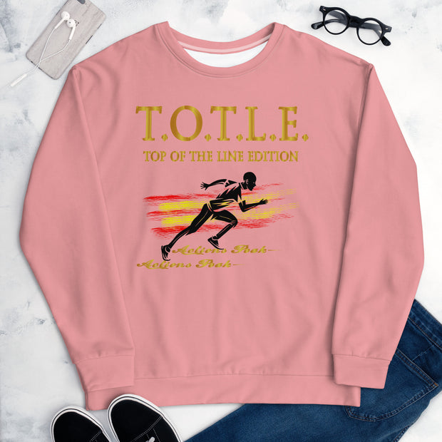 TOP OF THE LINE EDITION UNISEX PINK SWEATSHIRT