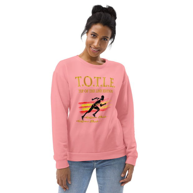 TOP OF THE LINE EDITION UNISEX PINK SWEATSHIRT