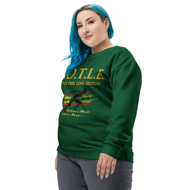 TOP OF THE LINE EDITION UNISEX GREEN SWEATSHIRT