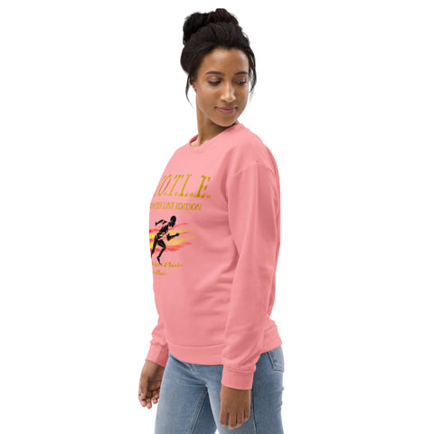 TOP OF THE LINE EDITION UNISEX PINK SWEATSHIRT