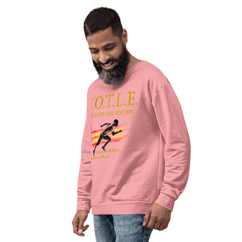 TOP OF THE LINE EDITION UNISEX PINK SWEATSHIRT