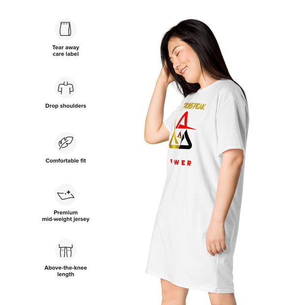 POWER 2025 WHITE TEE DRESS